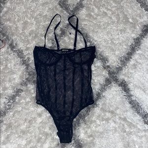 Sexy Black Net Body suit